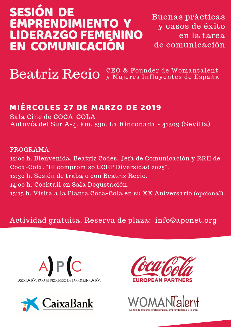 Cartel APC Beatriz Recio